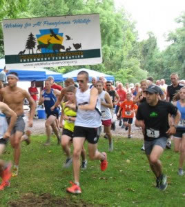 Runners move across the course for the 2012 Five-Miler.